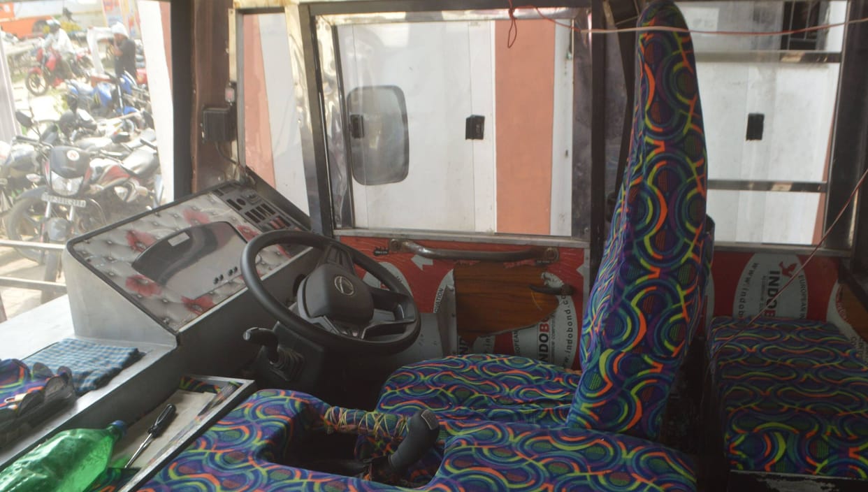 Roadways drivers are driving buses without wearing seat belts, the responsible people are not able to see it.