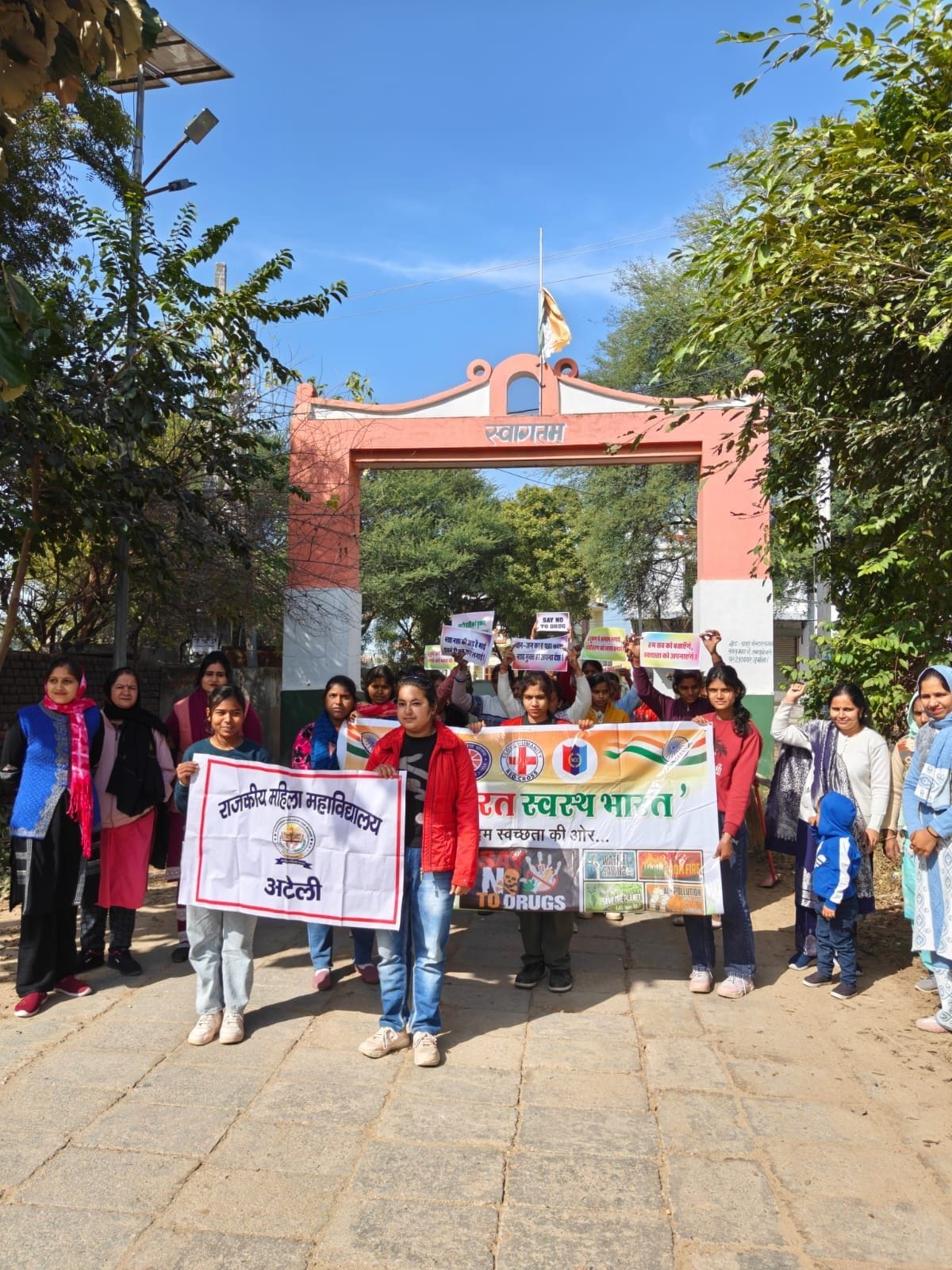 Female students were given information about self-employment opportunities.