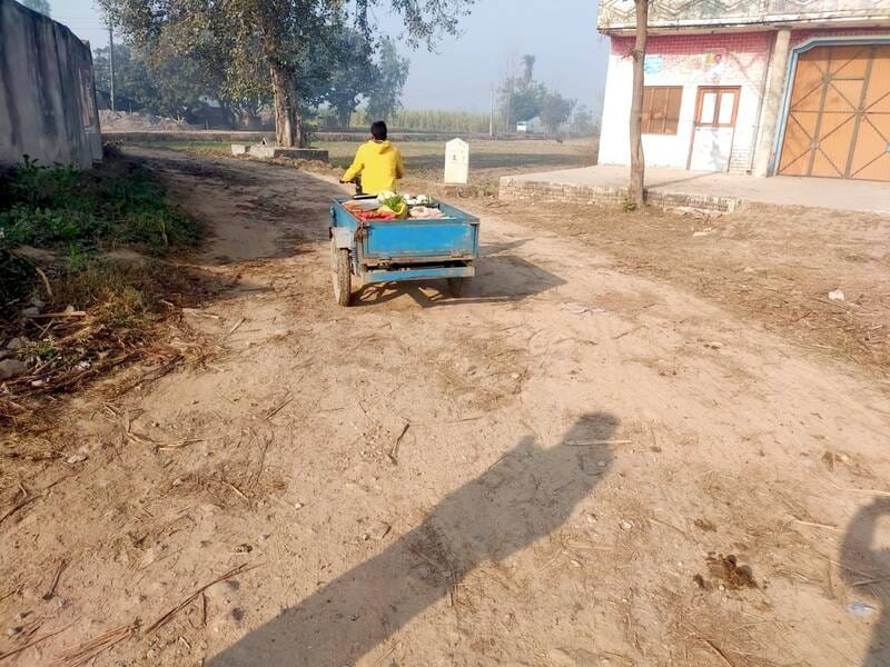 The villagers are upset due to the poor condition of the Ghazipur-Chandapur road.
