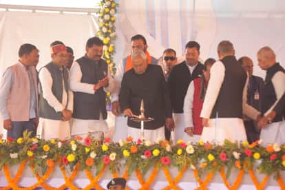 वैशाली में समृद्धि यात्रा के दौरान सीएम नीतीश कुमार