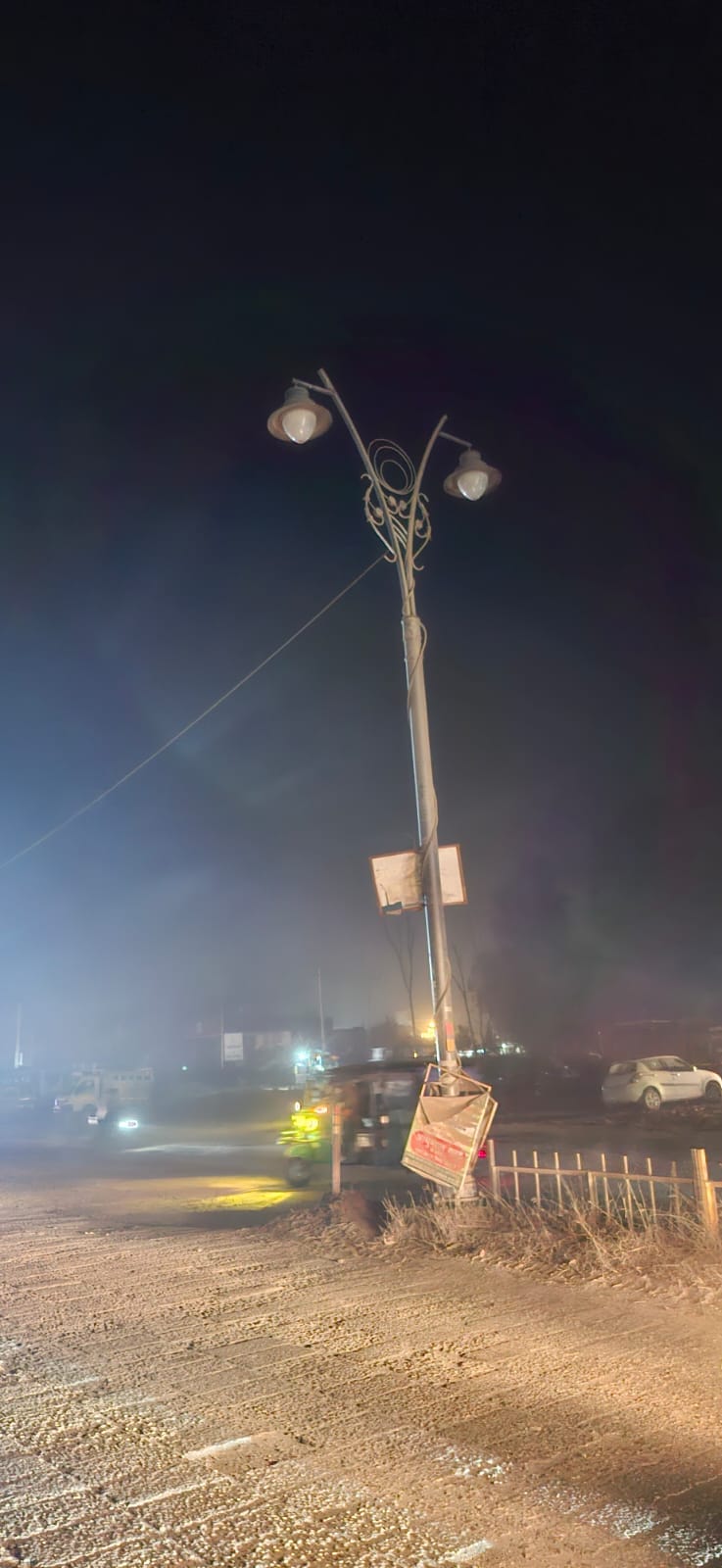 Streetlights on national highways have become mere showpieces