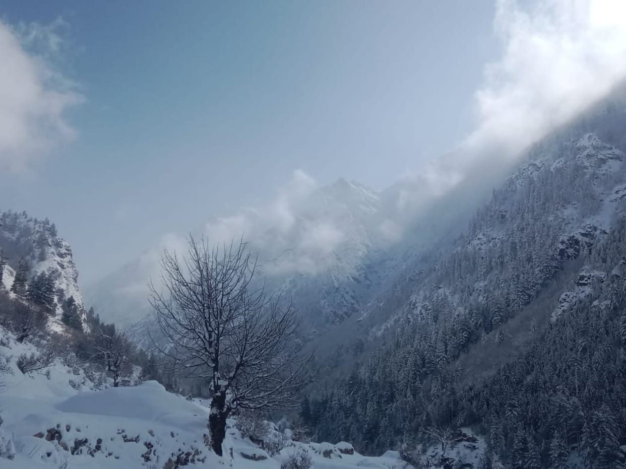 Life did not return to normal on the second day of rain and snowfall.