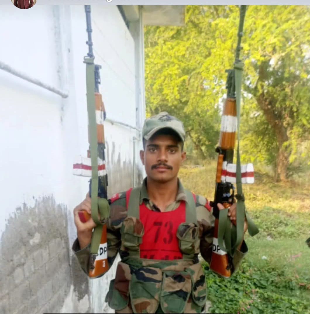 A soldier from Bharatpur, serving under the Agnipath scheme, died in a road accident in Farah.
