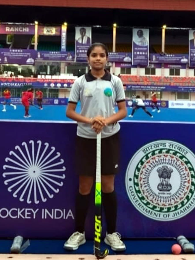 Pawandeep of Cheeka selected in the Under 17 School National Hockey Team