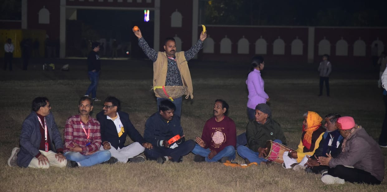 Mock drill: Fire and bomb blasts rocked the police line grounds.