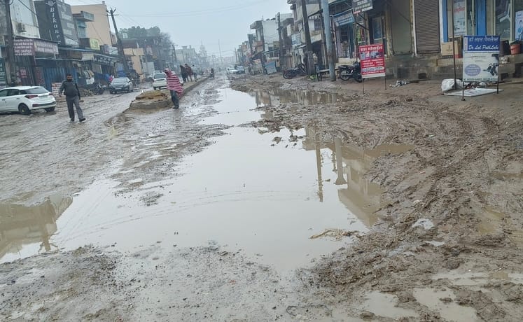 Broken roads became a problem for the people