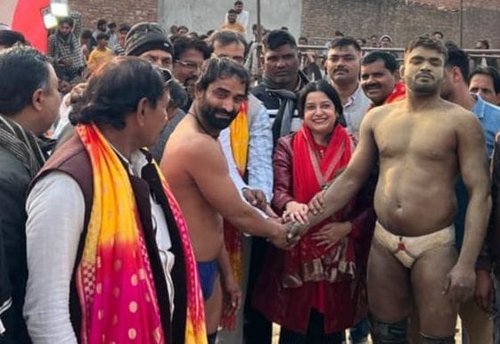 Wrestling competition organized in the fair of Urs Ramzan Shah Dada Mian