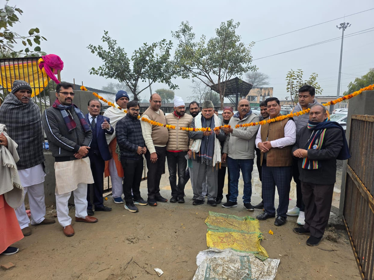 The newly constructed shed at the Nandi cow shelter was inaugurated.