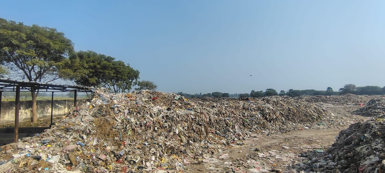 Garbage is lying dumped in open areas and at MRF centers, and it is not being disposed of properly