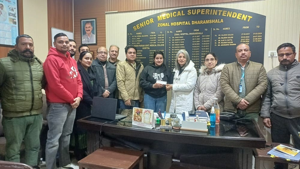 Priority cards will be given to those who donate blood 10 times at Dharamshala Hospital.