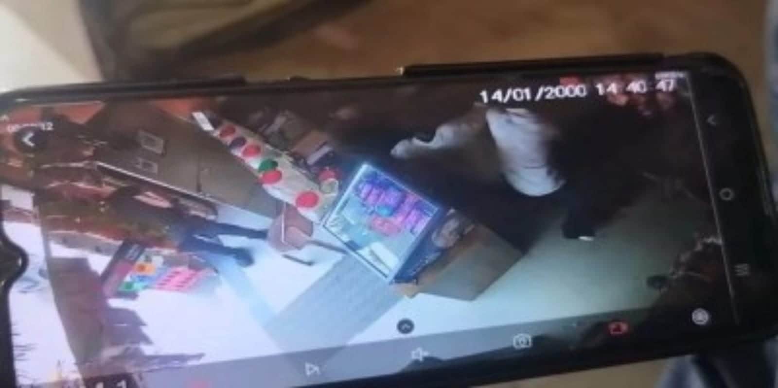 वारदात की घटना सीसीटीवी कैमरा में हुई कैद फ़ोटो