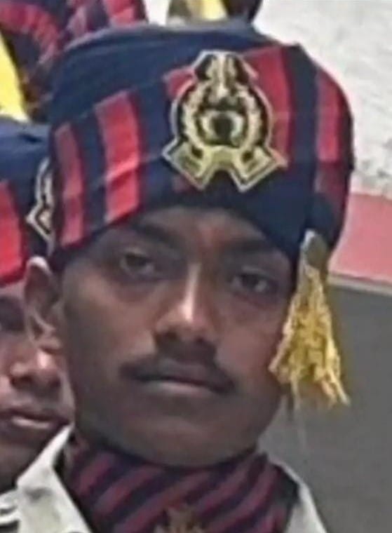 A policeman died in Sambhal; his family suspects foul play.