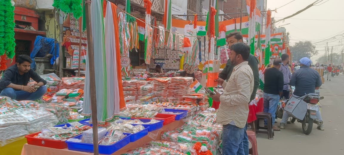 Republic Day: Various tricolour items on sale in markets