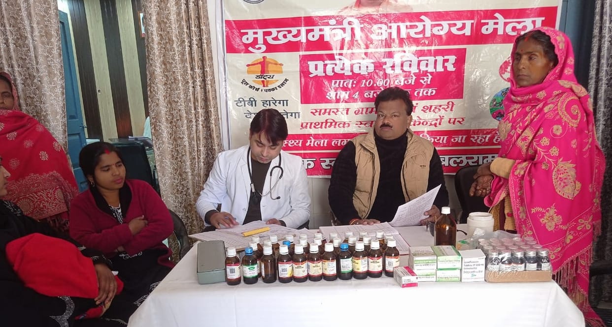 1,564 patients attended the health fair, half of them with fever