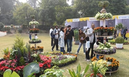 Roses bloom, gladiolus smell at NBRI