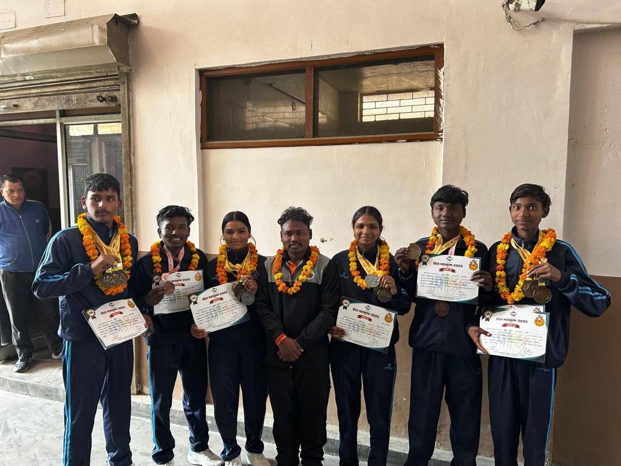 Archery club players won medals.