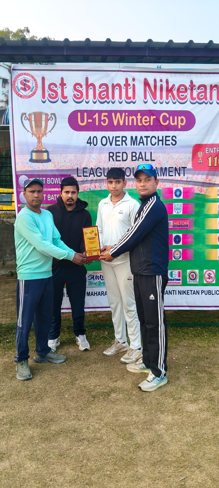 Kartikey received the Man of the Match award