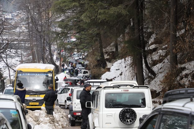 Life and pace are held back by a blanket of snow, as Manali villages plunge into darkness.