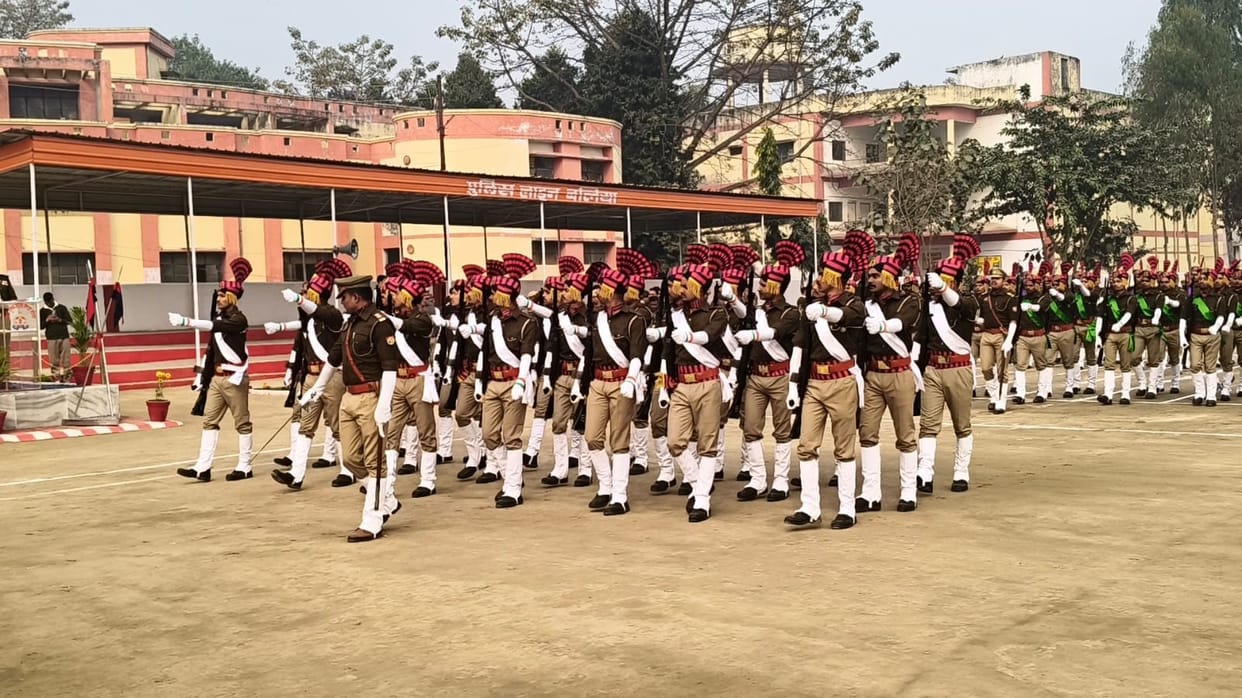 Full dress rehearsal of Republic Day parade held at Police Line ground