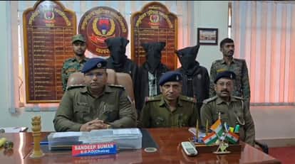 Big action by Chatra police before Republic Day, 3 notorious criminals arrested with weapons and stolen bikes