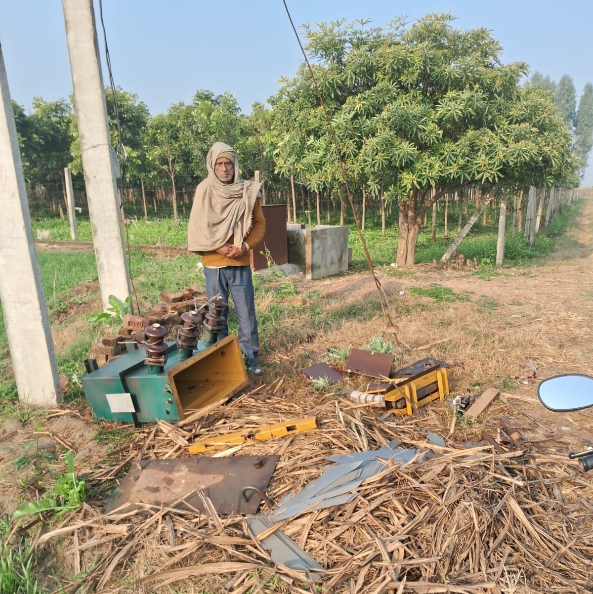 Goods of four transformers installed on tube wells stolen
