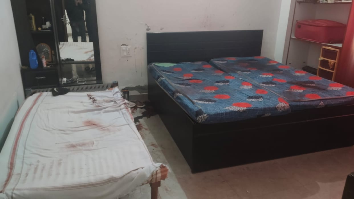 The bloodstains brought back the memories of that night, and the family burst into tears as soon as they entered the house.