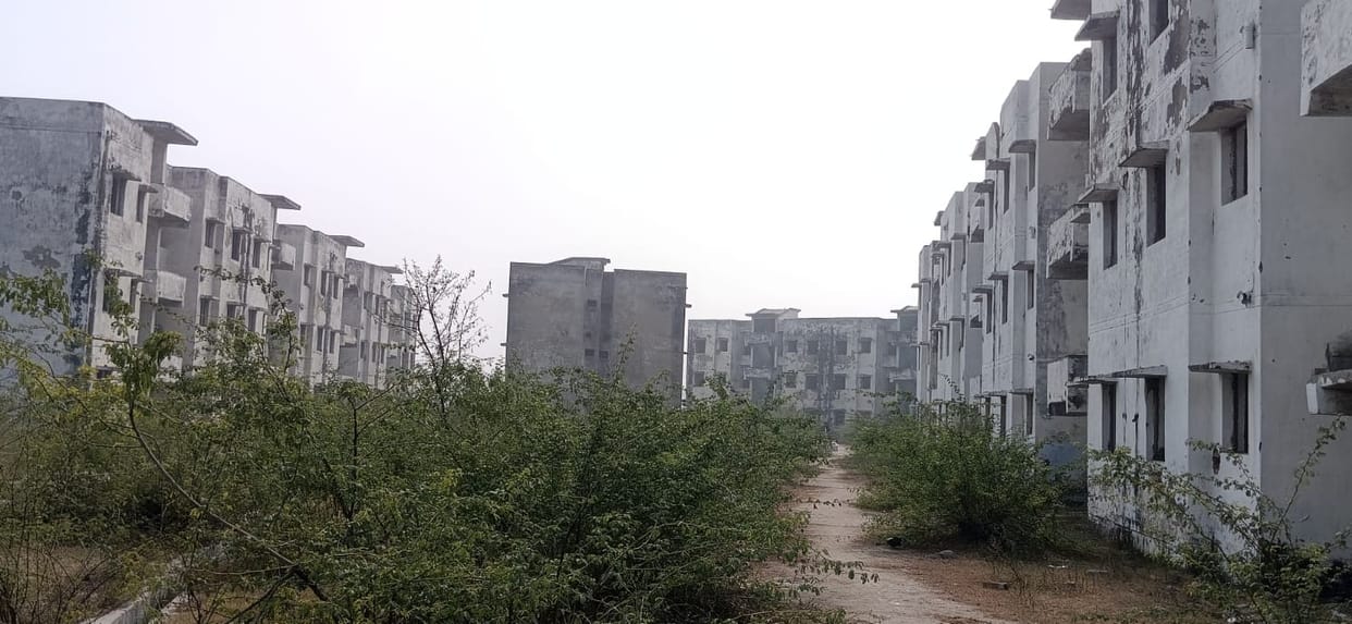 144 houses have been reduced to ruins, with vandals tearing down windows and doors, making them uninhabitable.
