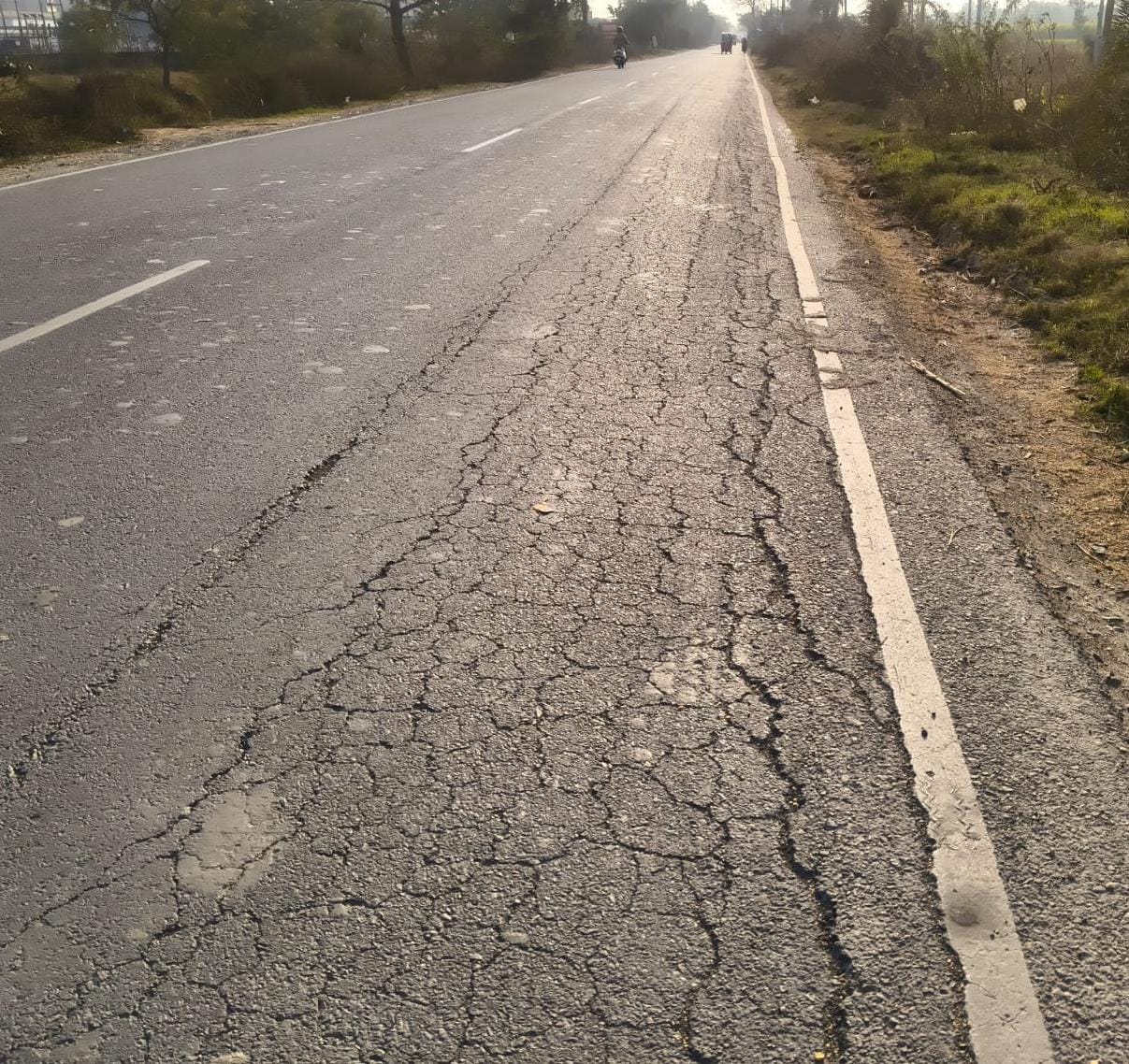 42 crores spent, the road did not last even 22 months