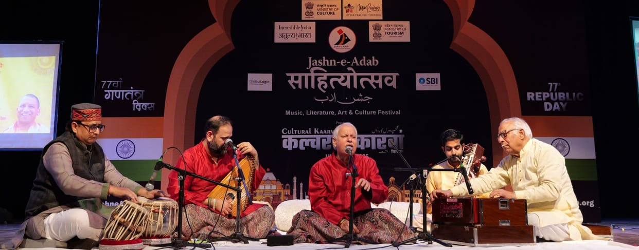 Jashn-e-Adab is a celebration of poetry, music and Kathak.