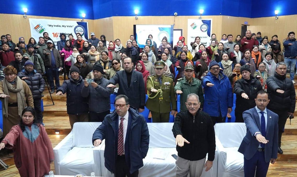 Leh, LG Kavinder Gupta, National Voters Day, Programme Organised