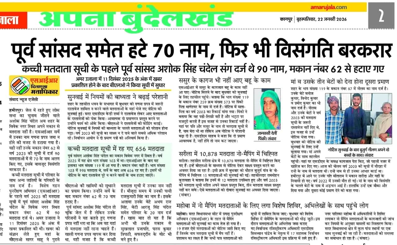 फोटो25 एचएएमपी 26- 22 जनवरी के अंक में प्रकाशित खबर का पीडीएफ।