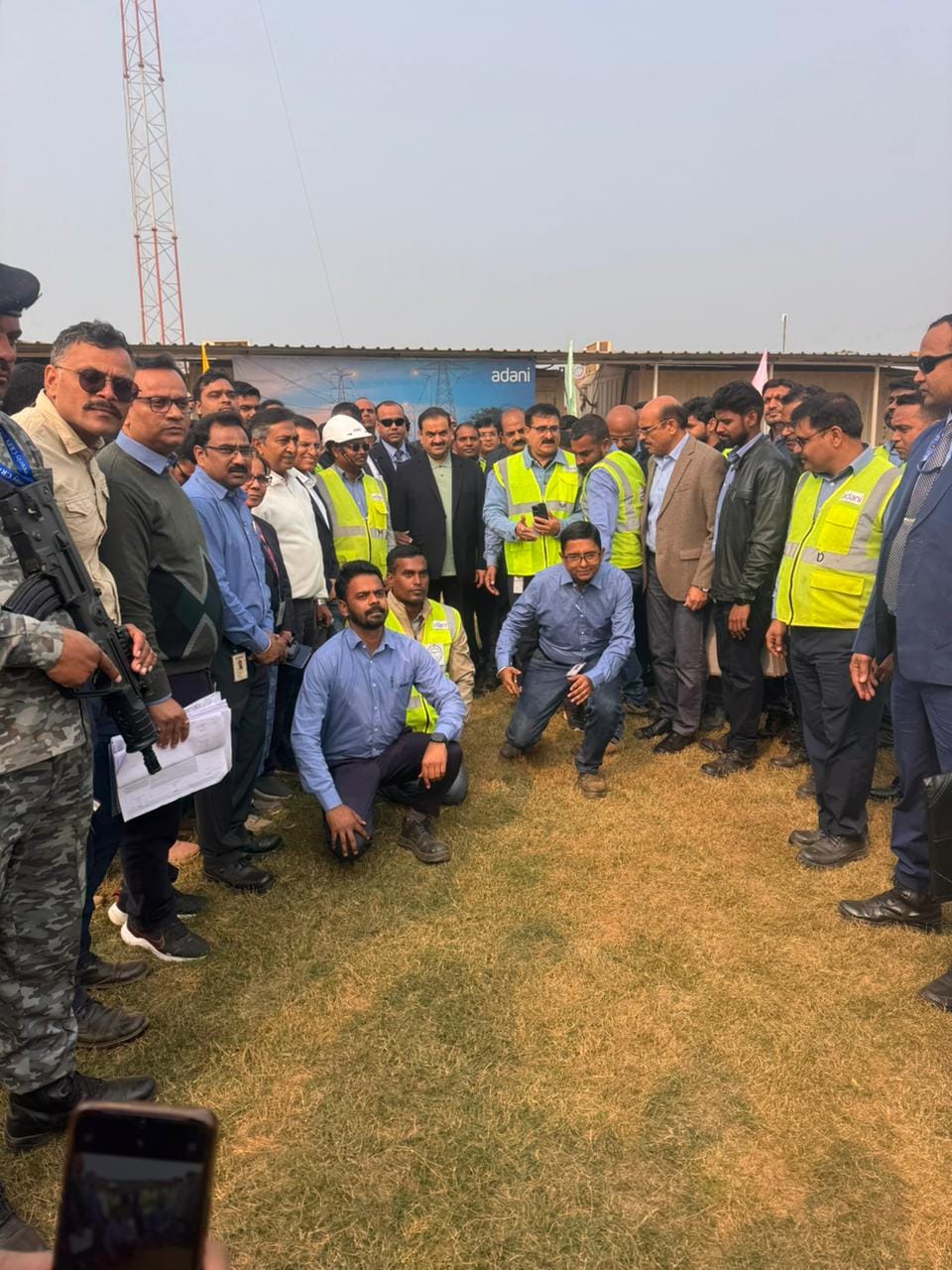 Gautam Adani inspected the progress of the thermal power project