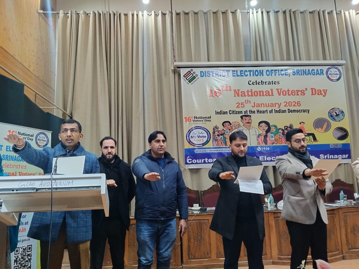 Srinagar, National Voters day, Celebrate, Divisonal Comissonner, Anshul Garg