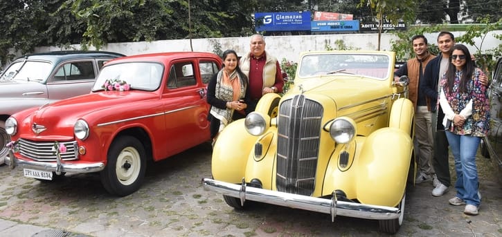 Vintage cars from World War II and films shine
