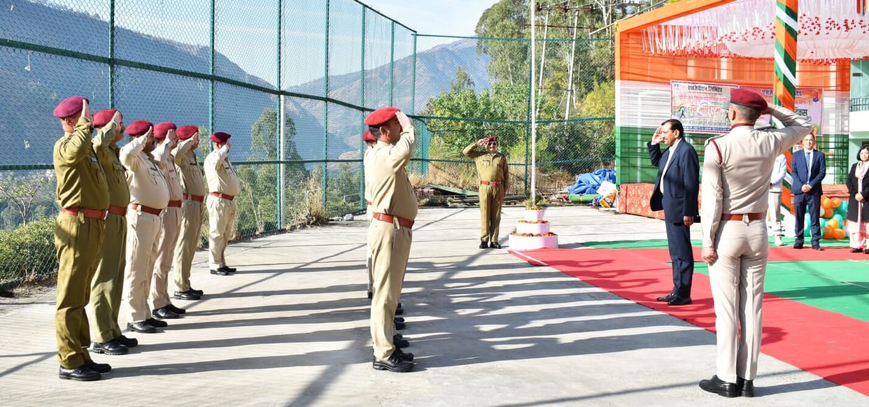 The tricolor was hoisted at Luhri Project on Republic Day