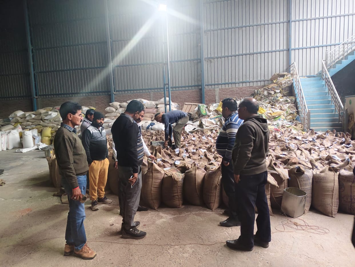 SDM raided a flour mill and took wheat samples.