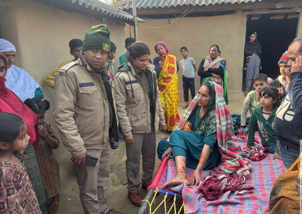 Leopard attacks woman near Gujjar Basti