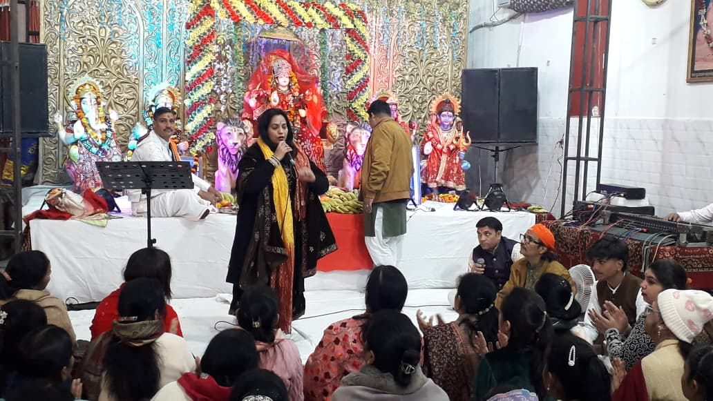 Devotees rejoiced at the annual Mata Ki Chowki event.