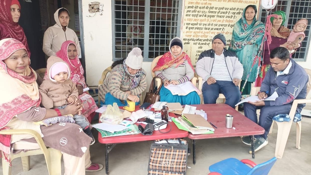 Healthcare workers administered vaccinations at sub-health centers.