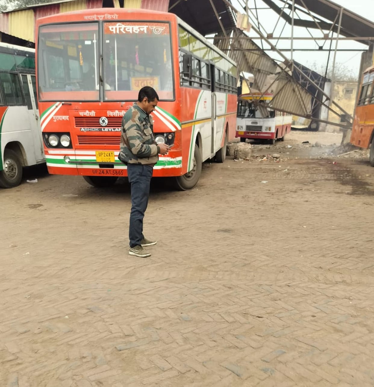 Roadways drivers are operating buses without uniforms.