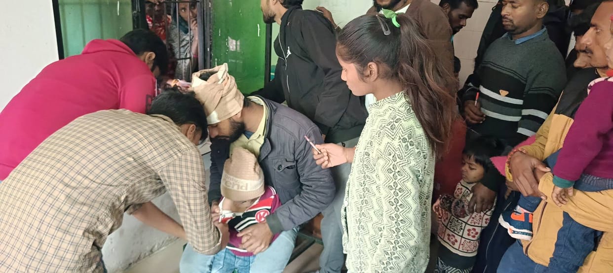 Dogs attacked and injured five children in Ramkola.