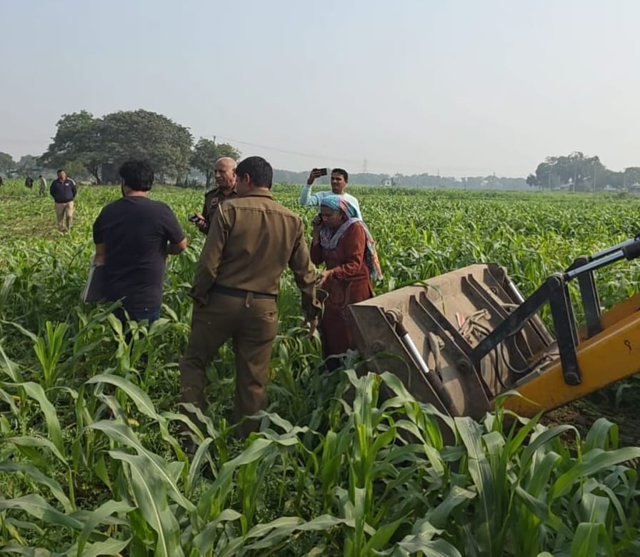 Illegal encroachment on 75 acres of municipal council land.