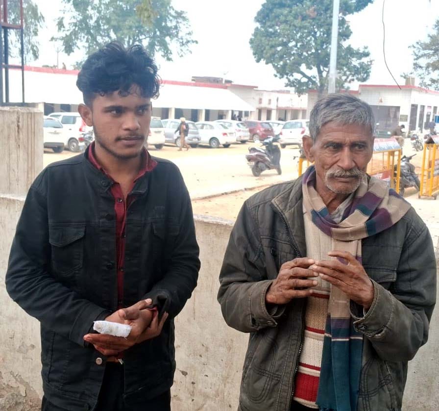 In Jinora, an elderly man is accused of attacking someone with a spear; two people were injured.