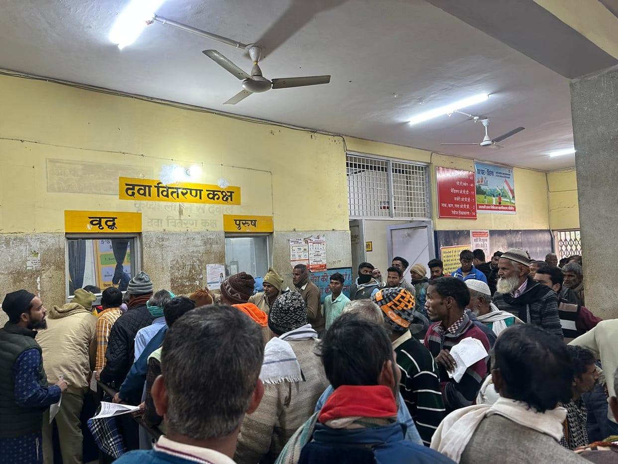 District hospital reopens after holidays, patients flock to OPD