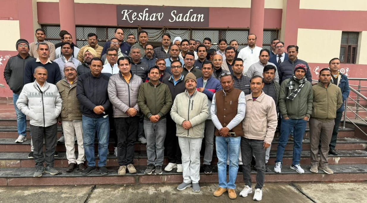 Professors' voices echoed at the district-level meeting, demanding speedy resolution of pending cases.
