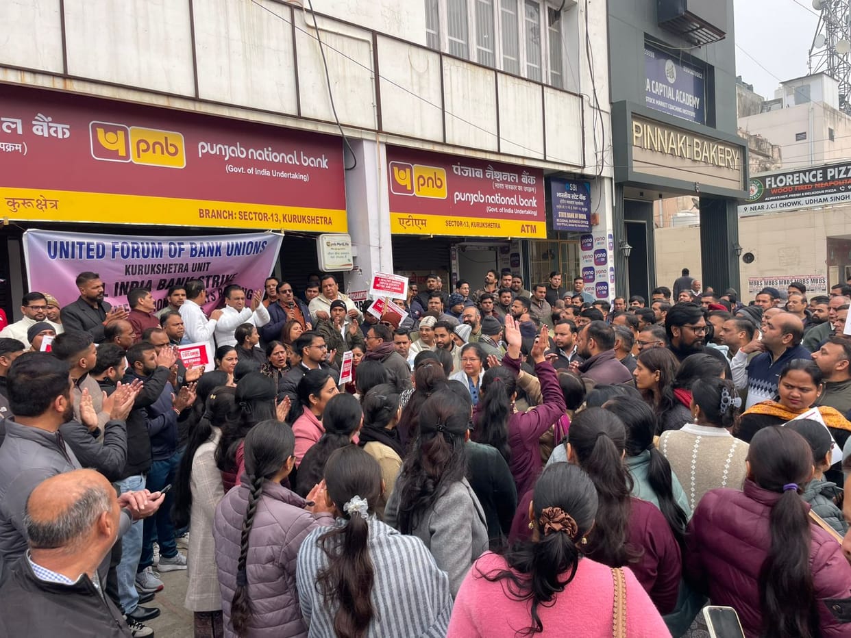 Work stalled in 172 bank branches, affecting business worth Rs 250 crore.
