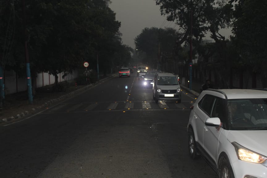 Heavy rain and icy winds increased the chill, the mercury dropped by 6.7 degrees.