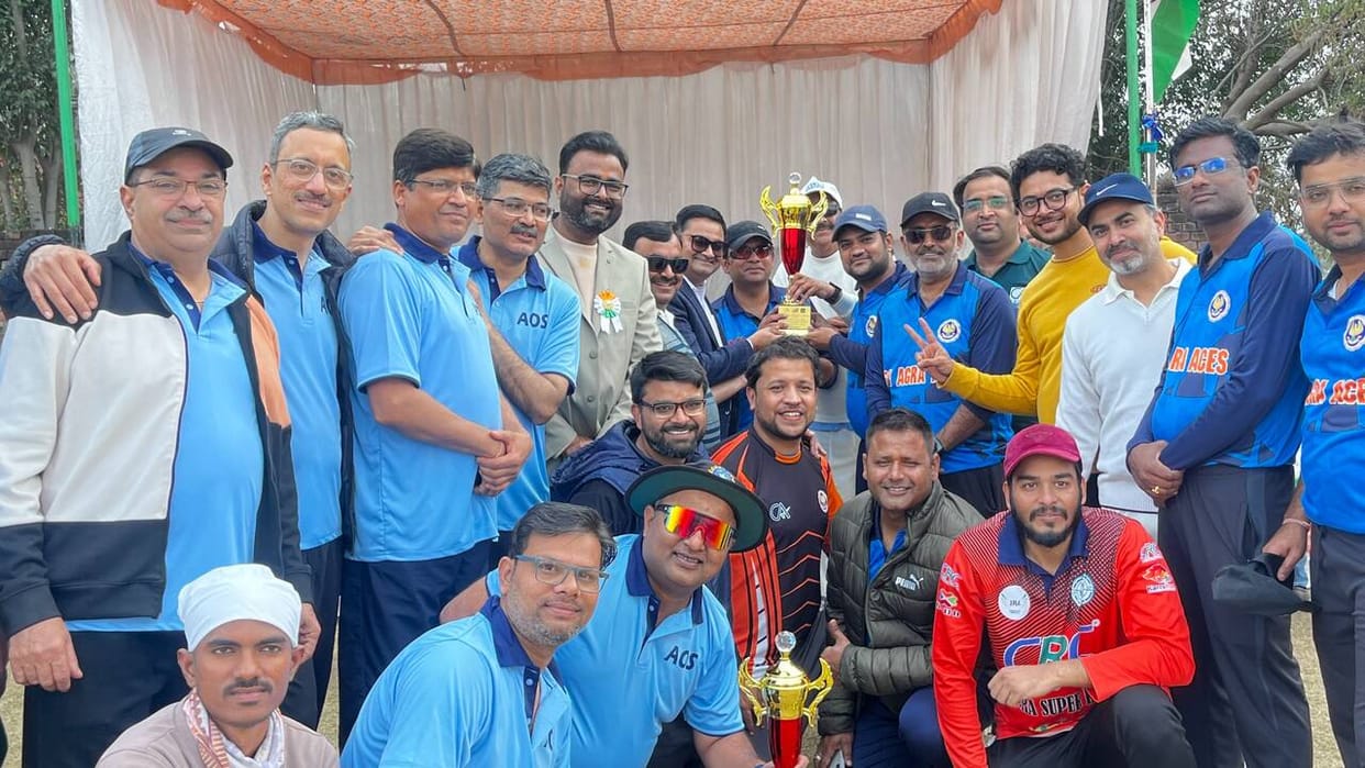 The message of Health is Wealth was given in the friendly cricket match.