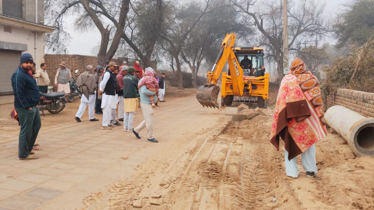 14 acre long sewer will made