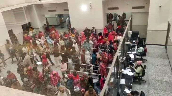 After a two-day holiday, a crowd of two thousand patients gathered in the OPD of the District Civil Hospital.